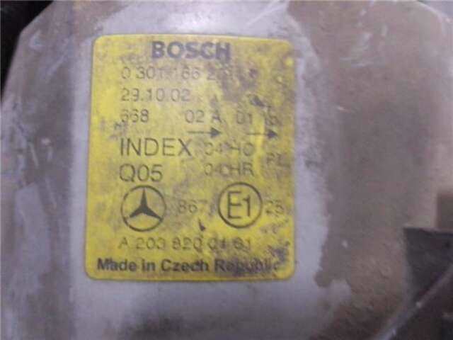Foto 3ª: Faro Izquierdo Mercedes Clase C 160 2.2 220 CDI (203.006) [2.2 LTR. - 105 KW CDI CAT] [OM 611.962]