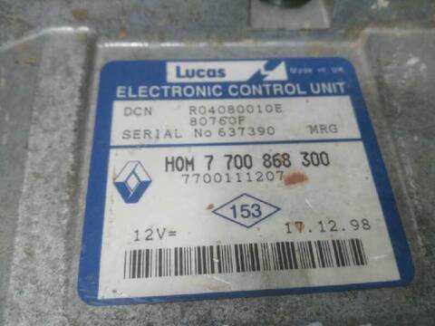 Foto 2ª: Centralita Motor ECU Renault Kangoo AUTHENTIQUE 54CV 40KW [F8Q662] (2001)