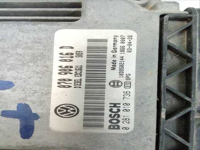 Foto 4ª: Centralita Motor ECU Volkswagen Touran 1.9 TDI 100CV 74KW [AVQ] (2004)