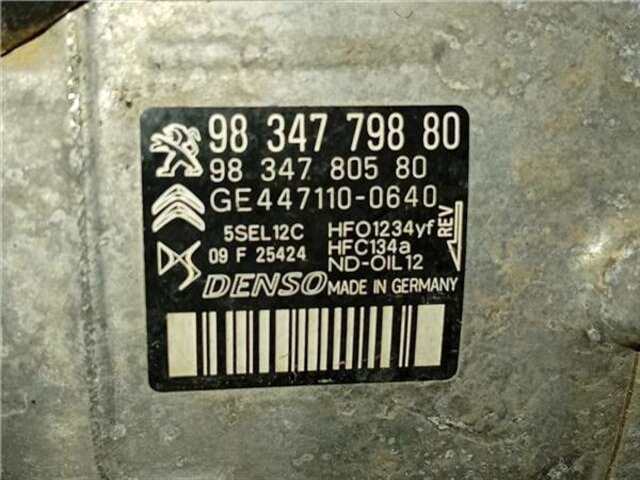 Compresor Aire Acondicionado Citroen C3 1.2 C-SERIES [1.2 LTR. - 81 KW 12V E-THP - PURETECH]