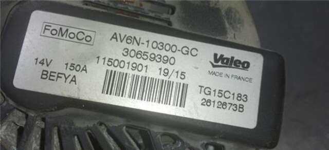 Alternador Ford Transit 1.5 KOMBI AMBIENTE [1.5 LTR. - 55 KW ECOBLUE TDCI CAT] CONNECT (CHC)(2013 _)