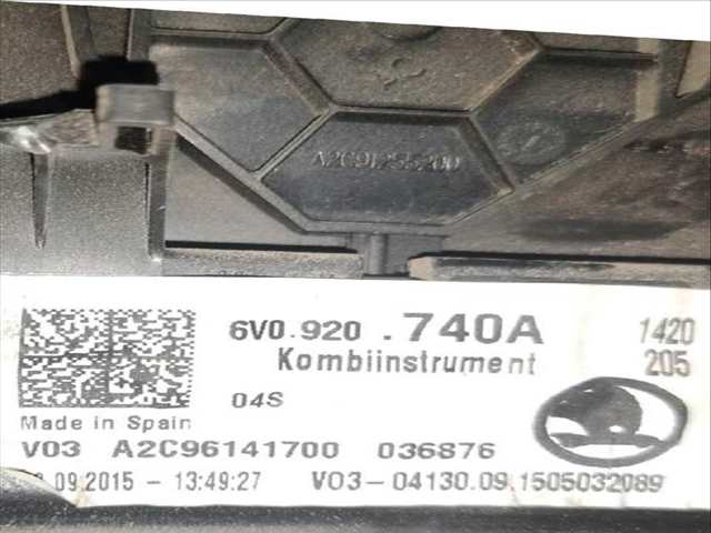 Cuadro de Instrumentos Skoda Fabia 1.0