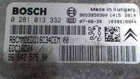 Foto 3ª: Centralita Motor ECU Citroen C4 COLLECTION 109CV 80KW [9HZ] (2008)