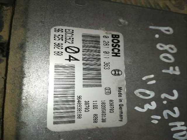 Foto 3ª: Centralita Motor ECU Peugeot 807 2.2 HDI FAP CAT 170CV 125KW (2002)
