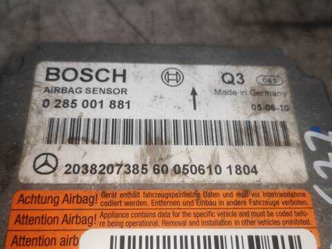 Foto 2ª: Centralita Airbag Mercedes Clase CLK 320 3.0 D 224CV 165KW AUT. 209.320 (2005)