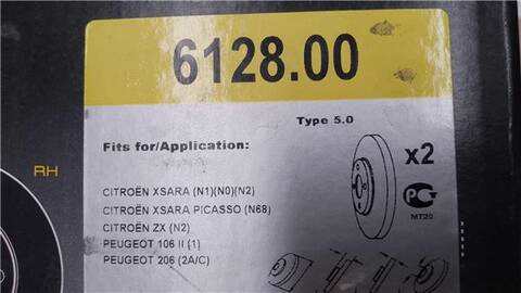 Foto 3ª: Disco Freno Trasero Citroen Xsara 1.4 HDI BERLINA 68CV