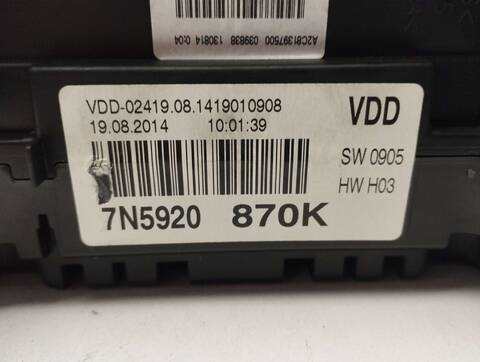 Foto 2ª: Cuadro de Instrumentos Seat Alhambra STYLE I-TECH 150CV 110KW [CTHA] (2015)