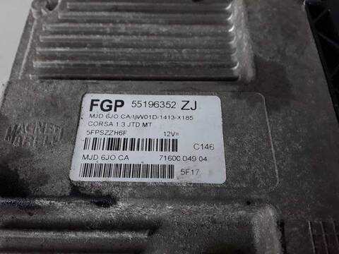 Foto 2ª: Centralita Motor ECU Opel Corsa COSMO 1.3 16V CDTI CAT Z 13 DT - LN9) 69CV (2000)