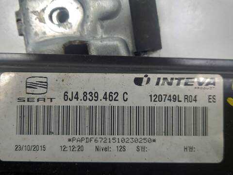 Foto 2ª: Elevalunas Manual Trasero Derecho Seat Ibiza CJZ (2015)