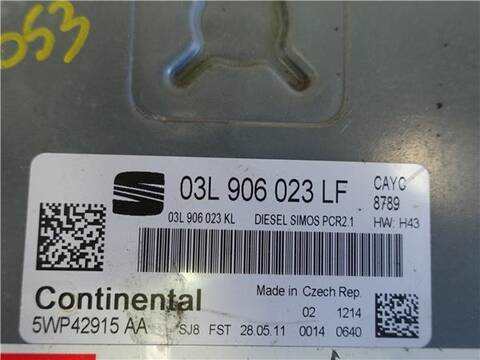 Foto 2ª: Centralita Motor ECU Seat Leon 1.6 TDI 105CV 77KW [CAYC] (2011)