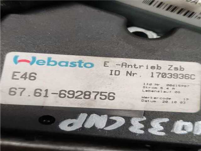 Foto 2ª: Techo Eléctrico Bmw Serie 3 315 2.0 320 CD [2.0 LTR. - 110 KW 24V] [M47N 204 D4]