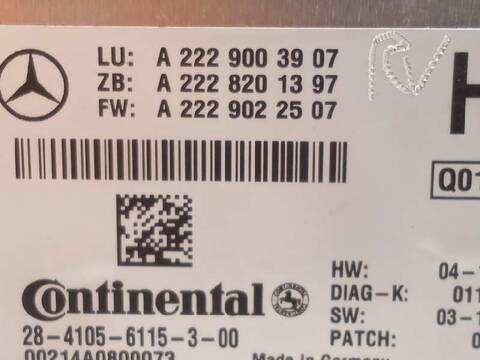 Foto 4ª: Centralita Motor ECU Mercedes Clase C 160 C 220 T CDI BLUETEC 205.204) 170CV 125KW FAMILIAR [651921] (2014)