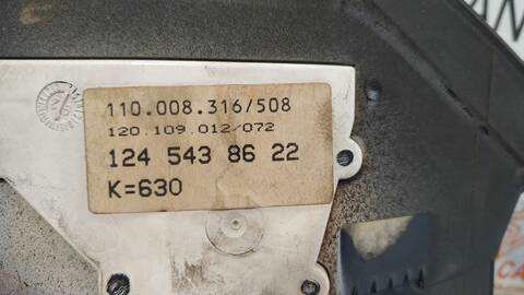 Foto 3ª: Cuadro de Instrumentos Mercedes Clase E 180 300 D - E 300 D TURBO 124.133) BERLINA 147CV 108KW [OM603960] (1991)