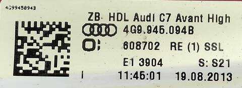 Foto 3ª: Piloto Portón Derecho Audi A6 3.0 TDI QUATTRO 313CV (2011)