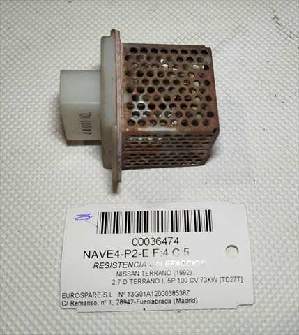 Foto 3ª: Calefacción Nissan Terrano 2.7 D TERRANO I, 5P 100 CV [TD27T] (1992)