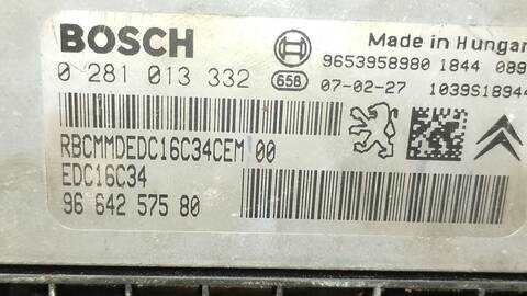 Foto 4ª: Centralita Motor ECU Citroen C5 SX E) BERLINA 109CV 80KW [9HZ] (2007)