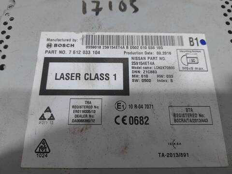 Foto 3ª: Sistema GPS Nissan Qashqai 1.2 DIG-T 116CV 85KW [HRA2DDT] (2016)