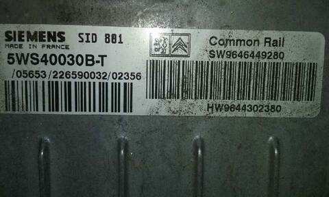 Foto 2ª: Centralita Motor ECU Peugeot 307 2.0 HDI CAT 90CV 66KW [RHY] (2003)