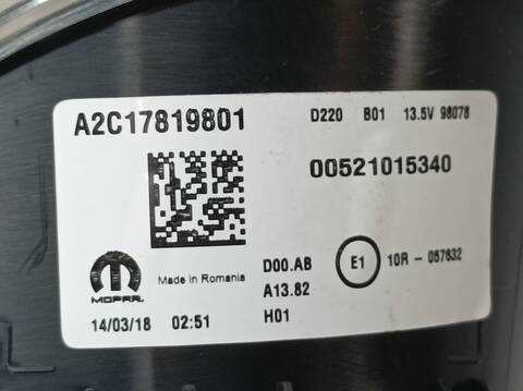 Foto 3ª: Cuadro de Instrumentos Fiat Tipo LOUNGE PLUS 120CV 88KW [940B7000] (2018)