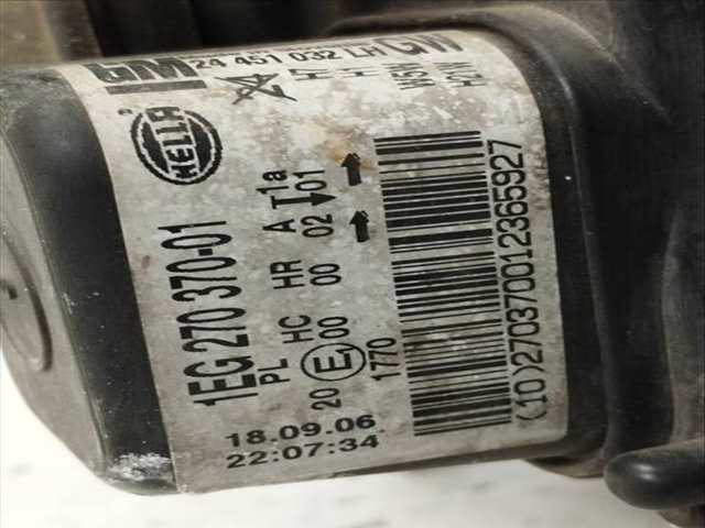 Foto 2ª: Faro Izquierdo Opel Astra COSMO 101CV 74KW [Z17DTH] (2007)