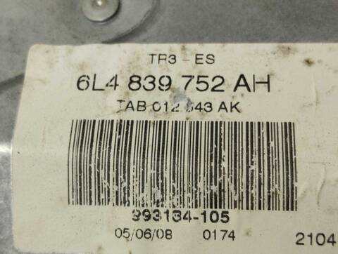 Foto 2ª: Elevalunas Manual Trasero Derecho Seat Ibiza FRESH 86CV 63KW [BXW] (2008)