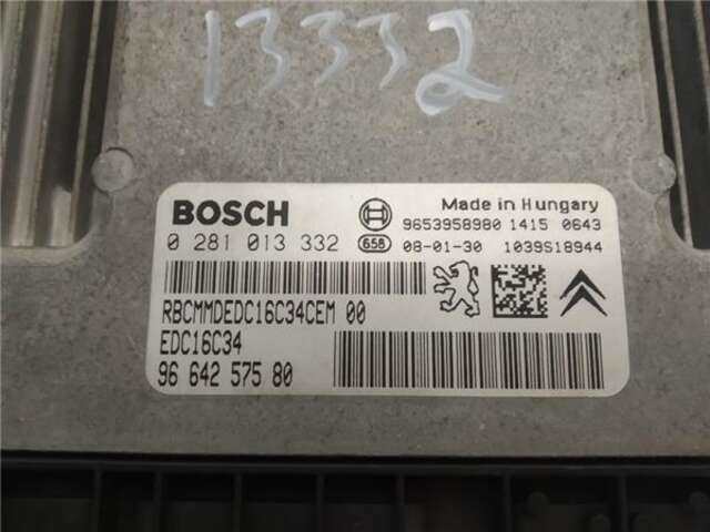Foto 3ª: Centralita Motor ECU Citroen C4 1.6 COLLECTION [1.6 LTR. - 80 KW 16V HDI FAP] [9HZ]