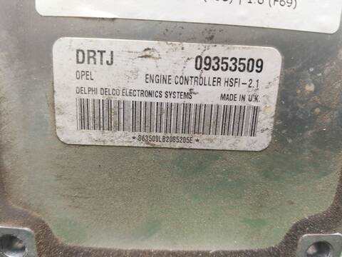 Foto 3ª: Centralita Motor ECU Opel Astra 1.6 F69) 84CV 62KW [Z16SE] (2002)