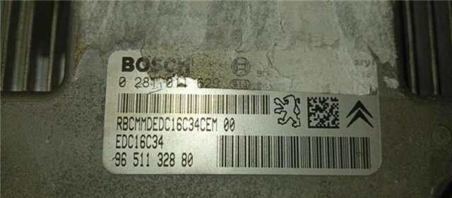 Centralita Motor ECU Citroen C4 1.6 BY LOEB [1.6 LTR. - 80 KW HDI CAT (9HY - DV6TED4)]