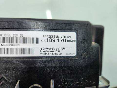 Foto 4ª: Pantalla Multifuncion Citroen Berlingo SHINE M 131CV 96KW [YH01] (2020)