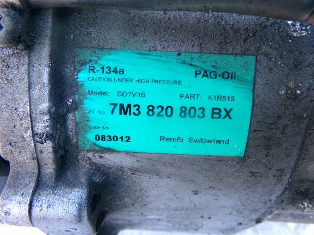 Foto 2ª: Compresor Aire Acondicionado Seat Alhambra 1.9 TDI 2000-2010 [BVK] (2006)