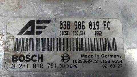 Foto 3ª: Centralita Motor ECU Volkswagen Sharan CONCEPTLINE 116CV 85KW