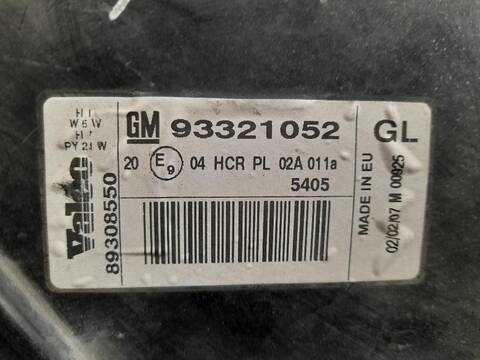 Foto 2ª: Faro Izquierdo Opel Meriva 1.7 16V CDTI 101CV [Z17DTH] (2003)