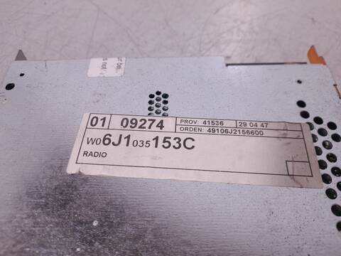 Foto 3ª: Sistema Audio Radio CD Seat Ibiza ECOMOTIVE 80CV 59KW [BMS] (2010)