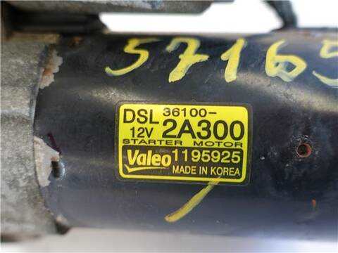 Foto 3ª: Motor de Arranque Hyundai i20 1.4 CLASSIC 90CV 66KW [D4FC] (2011)