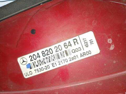 Foto 3ª: Piloto Trasero Derecho Mercedes Clase C 160 C 220 CDI 204.008) 170CV 125KW [646811] (2007)