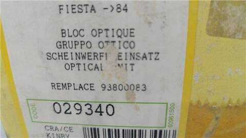 Foto 2ª: Faro Derecho Ford Fiesta VERSION INDEFINIDA