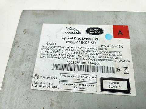 Foto 4ª: Sistema Audio Radio CD Jaguar F Pace PRESTIGE 179CV 132KW [204DTD] (2016)