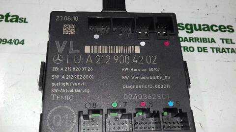 Foto 2ª: Centralita Cierre Centralizado Mercedes Clase E 180 220 CDI BLUEEFFICIENCY 212.002) 170CV 125KW [651924] (2010)