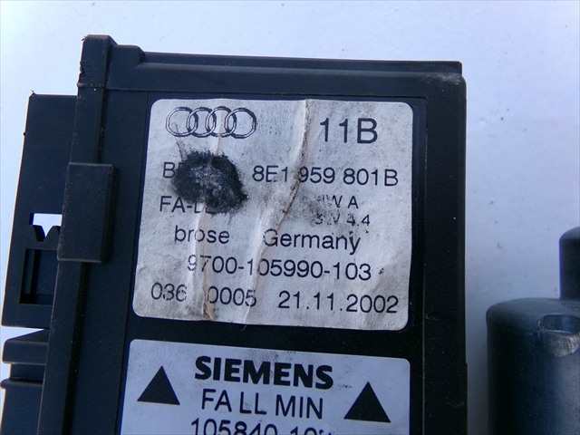 Foto 4ª: Elevalunas Eléctrico Delantero Izquierdo Audi A4 2.0 G 2000-2004 [ALT] (2003)
