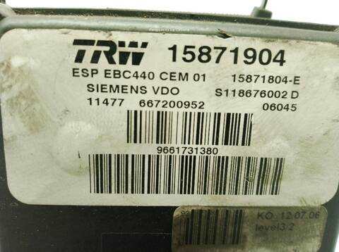 Foto 3ª: Abs Citroen C6 VERSION INDEFINIDA (2005)