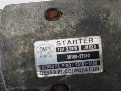 Foto 3ª: Motor de Arranque Hyundai Santa Fe 2.2 CRDI 155CV 114KW [D4EB] (2008)