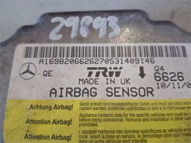Foto 3ª: Centralita Airbag Mercedes Clase B 150 2.0 200 CDI (245.208) [2.0 LTR. - 103 KW CDI CAT] [OM 640.941]