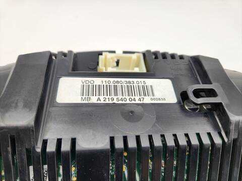 Foto 3ª: Cuadro de Instrumentos Mercedes Clase C 160 280 219.354) 231CV 170KW [M272943] (2008)