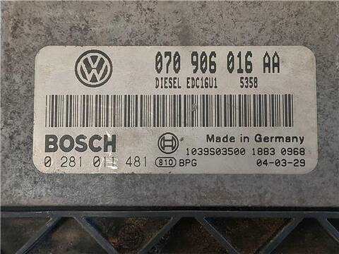 Foto 3ª: Centralita Motor ECU Volkswagen Touareg 5.0 TDI V10 313CV 230KW [AYH] (2004)