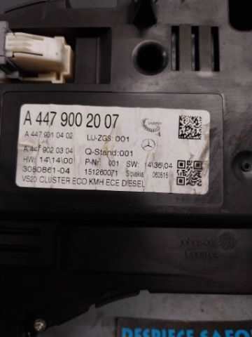 Foto 3ª: Cuadro de Instrumentos Mercedes Vito 0.1 CDI TOURER 111 (2015)