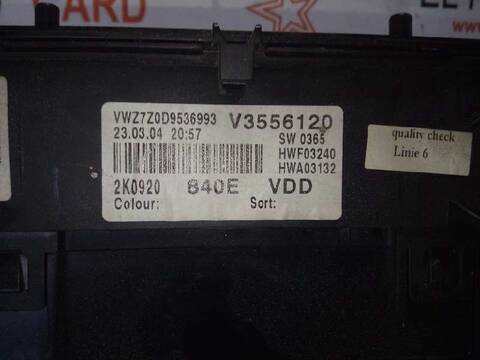 Foto 4ª: Cuadro de Instrumentos Volkswagen Caddy VERSION INDEFINIDA