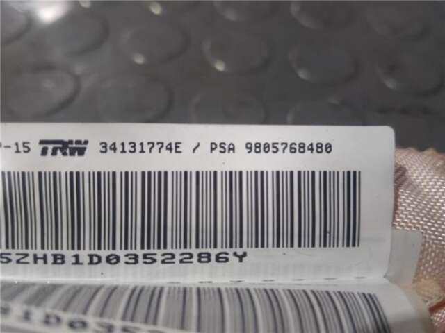 Foto 3ª: Airbag Cortina Delantero Izquierdo Peugeot 308 1.6 STYLE [1.6 LTR. - 88 KW BLUE-HDI FAP]