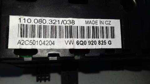 Foto 3ª: Cuadro de Instrumentos Volkswagen Polo 1.4 TDI 80CV 59KW [BWB] (2007)