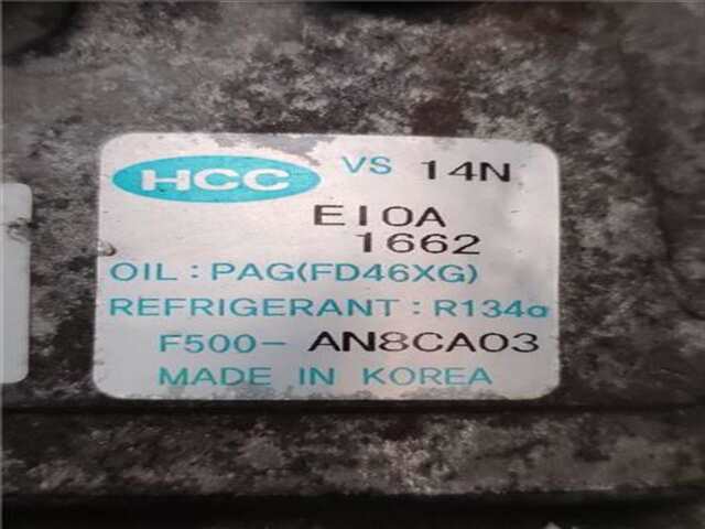 Foto 3ª: Compresor Aire Acondicionado Kia Ceed 1.6 CONCEPT [1.6 LTR. - 66 KW CRDI CAT] (ED)(2006) [D4FB-W]