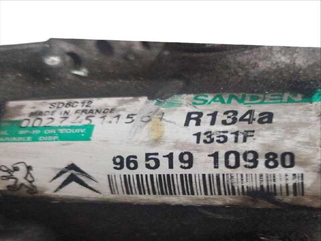 Foto 3ª: Compresor Aire Acondicionado Peugeot 207 1.4 HDI 68CV 50KW (2006)